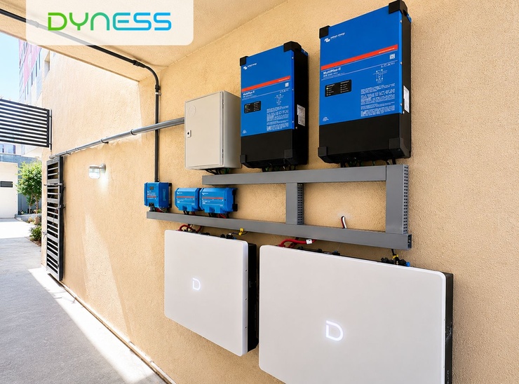 Sistema de almacenamiento Dyness PowerBox G2 instalado en Monterrey, México